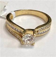 1.20ctw diamond engagement ring in 14 Karat Yellow Gold